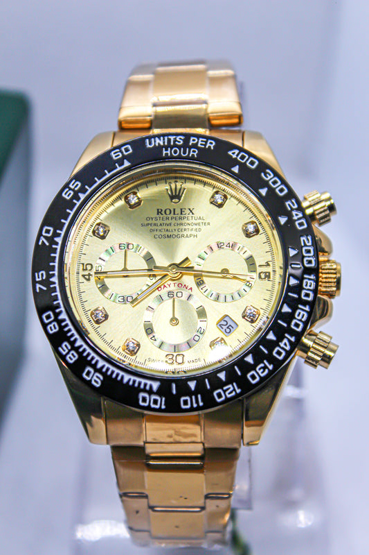 Premium RLX Gold Dial Daytona Chronograph Dial watch