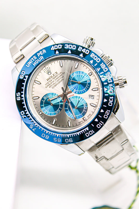 Premium RLX Blue Daytona Chronograph watch