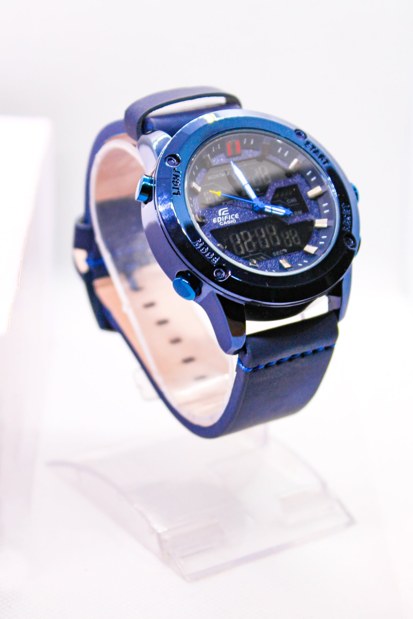 EDIFICE CASIO All Blue Dual Time Watch