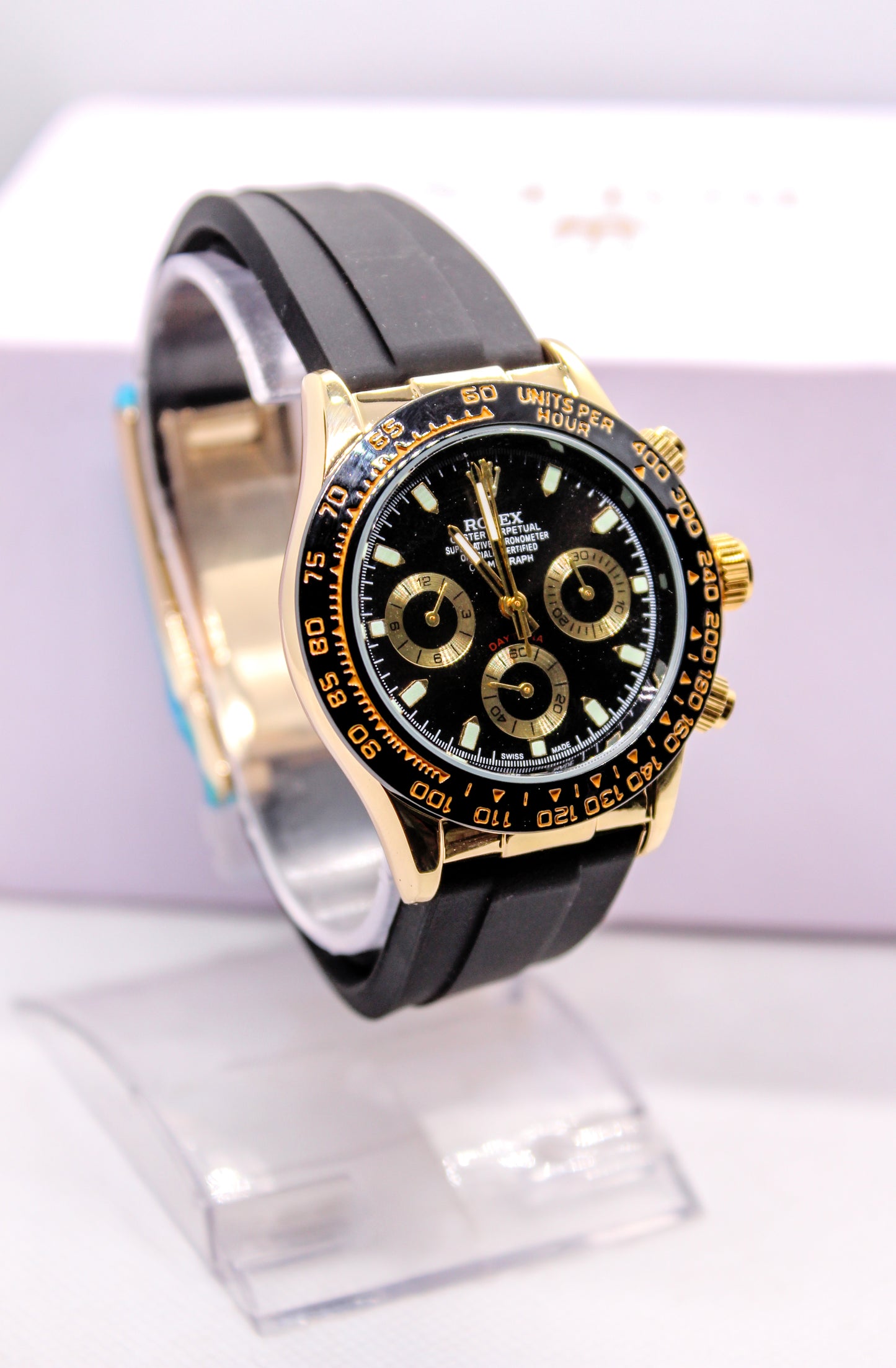 Premium Black Daytona Chronograph Dial Watch