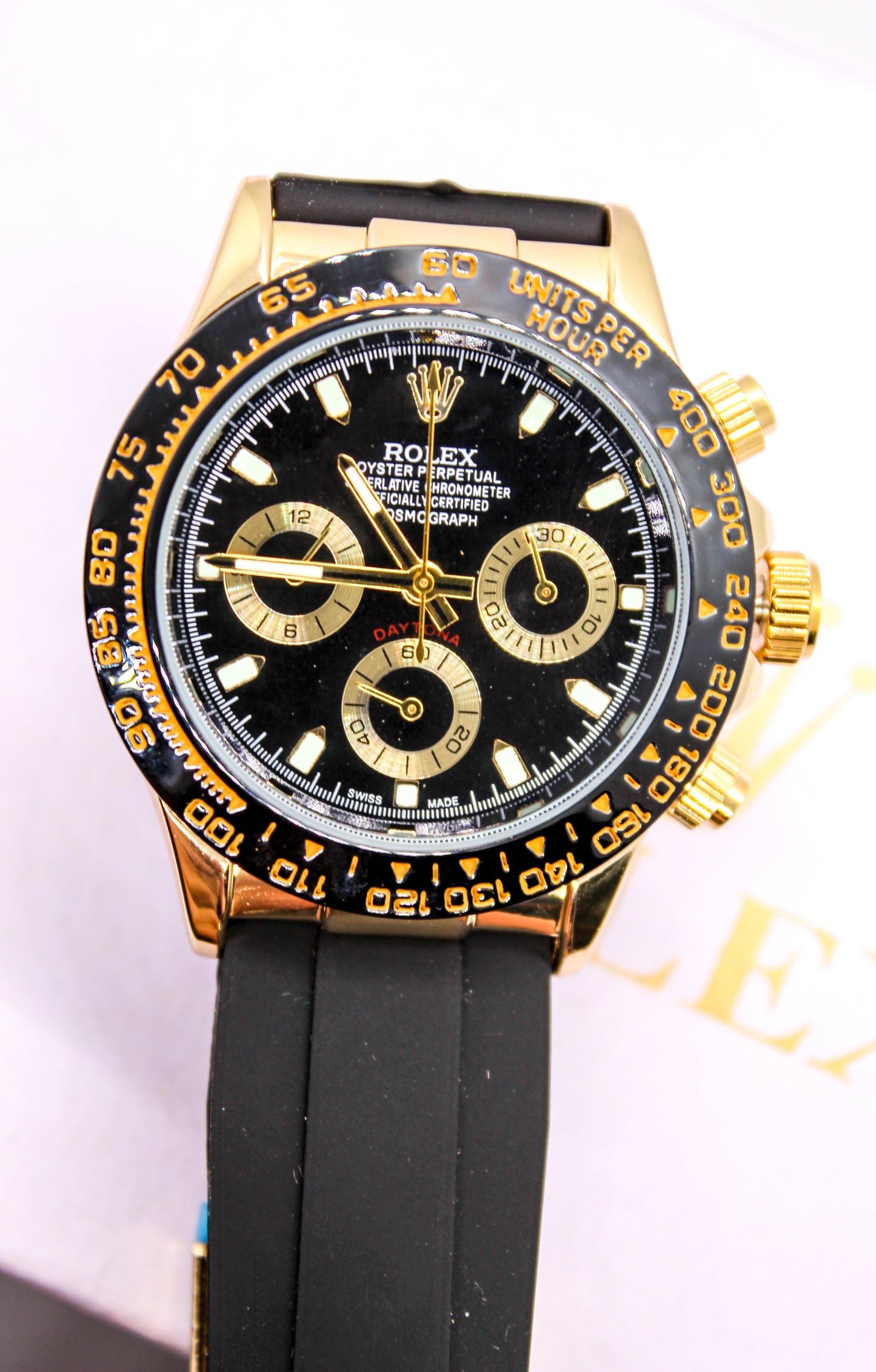 Premium Black Daytona Chronograph Dial Watch