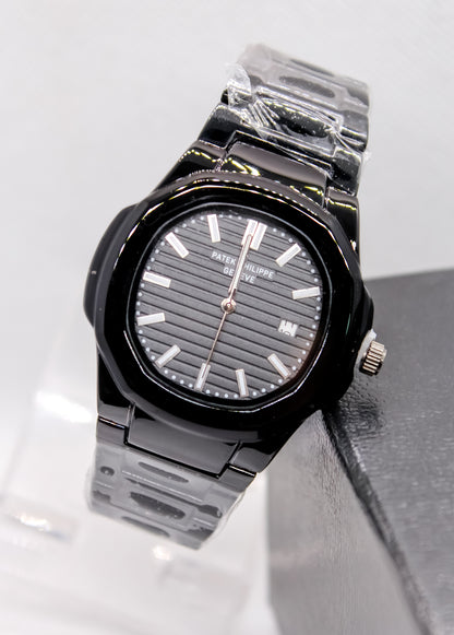 Patek Phillips Nautilus black watch