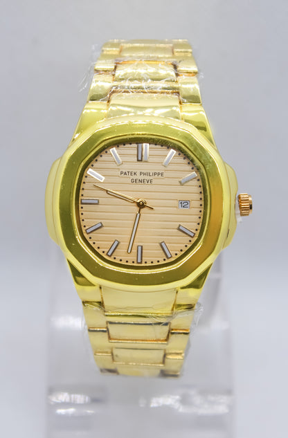 Patek Phillips Nautilus Gold Watch