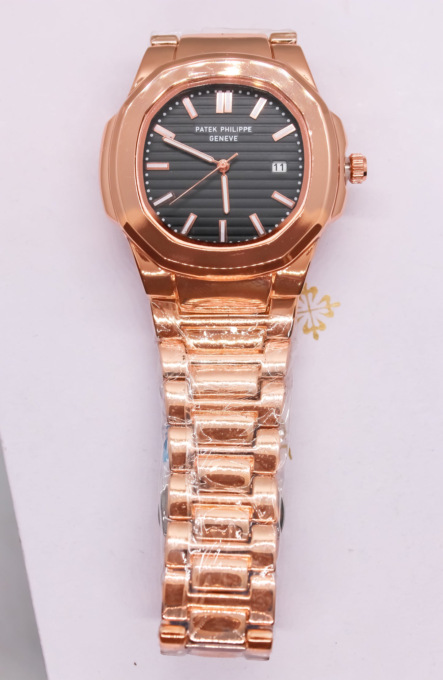 Patek Phillips Nautilus Rose Gold Black dial